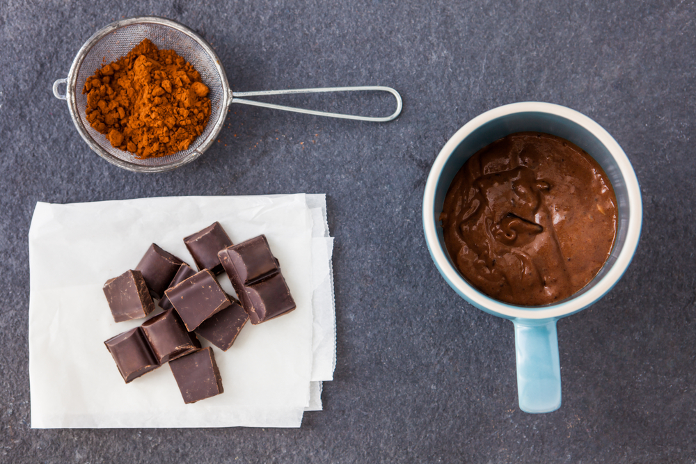 Baking,A,Chocolate,Cake,In,A,Mug,-,Mixed,Dough