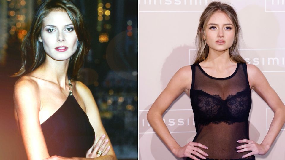 Bildervergleich zeigt: So ähnlich sah die junge Heidi Klum ihrer Tochter Leni