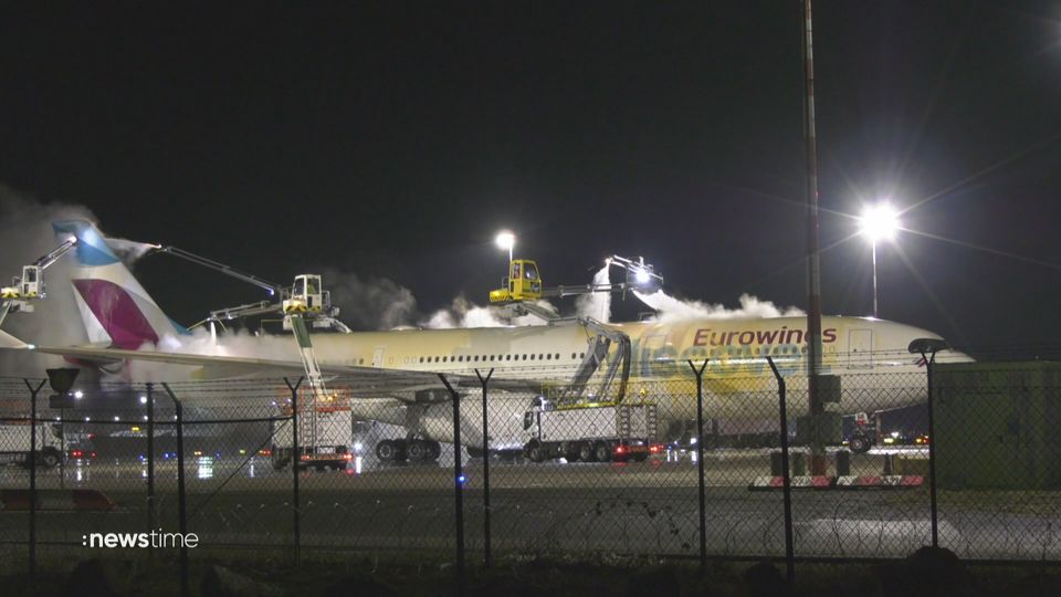 Schnee und Glätte: Züge und Flüge fallen aus