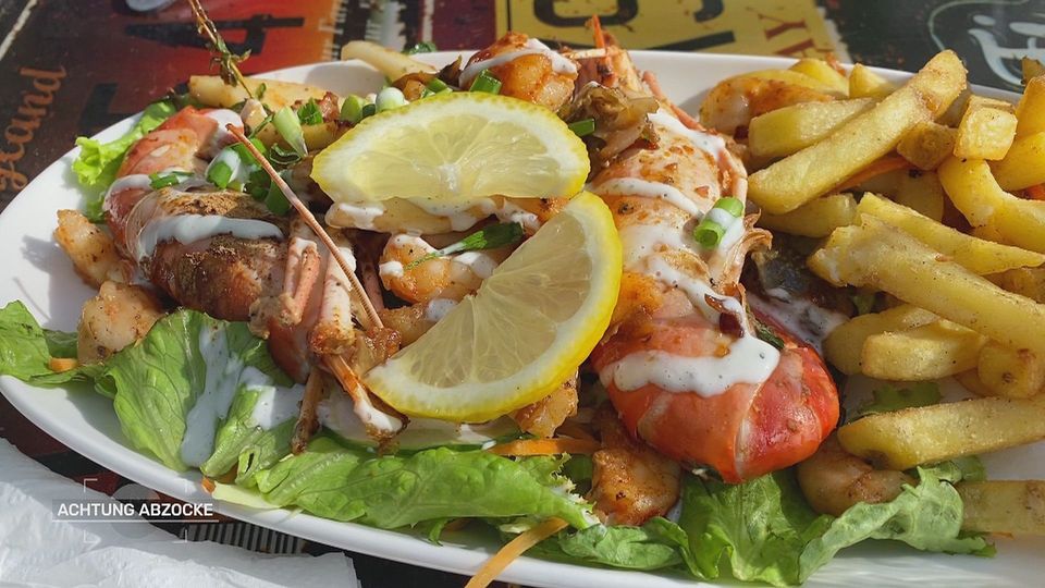 Aufpassen: Eklatante Preisunterschiede bei Seafood am Mont Choisy-Strand!