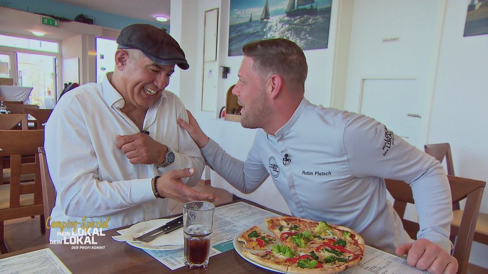 Pizza für hungrige Camper im „Süssauer Seebrücken Restaurant“