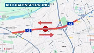 A42 und A40: Wochenend-Sperrungen im Ruhrgebiet