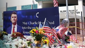 Kirk-Attentat: Witwe hält bewegende Ansprache