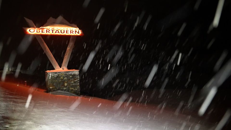 Wintereinbruch in den Alpen