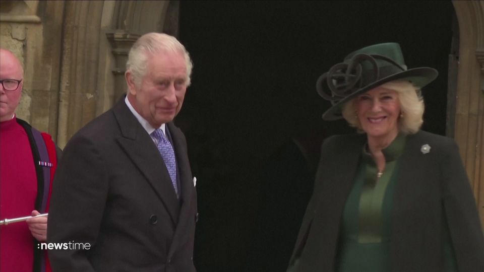 Royaler Kirchgang: Krebskranker König Charles zeigt sich bei Oster-Gottesdienst