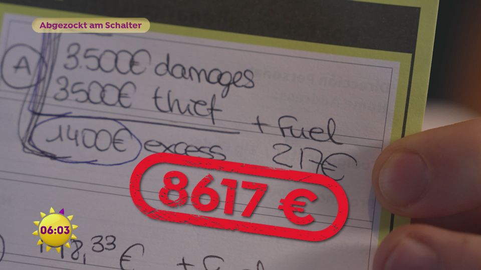 Abgezockt am Schalter