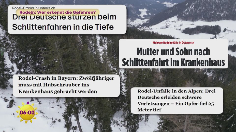 Rodeln: Wer erkennt die Gefahren?