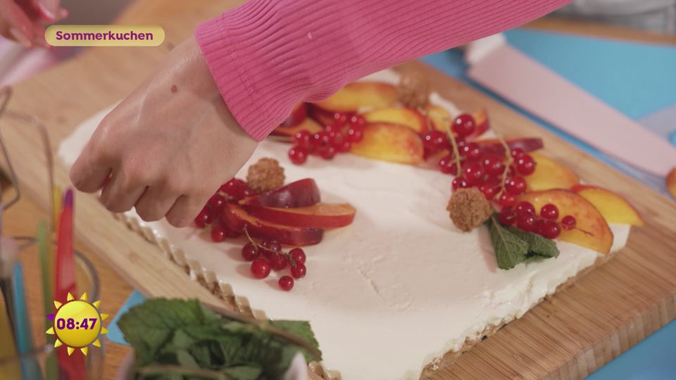 Lynns Sommerkuchen: XL-Käsekuchen mit Nektarinen