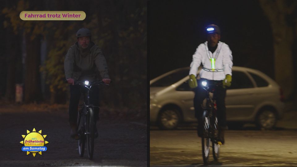 Sicher auf dem Fahrrad im Winter