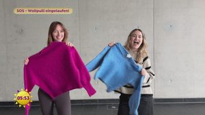 SOS – Wollpulli eingelaufen!