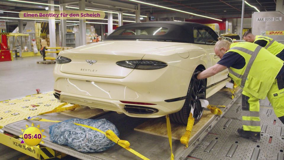 Bentley für den Scheich geht auf Reisen