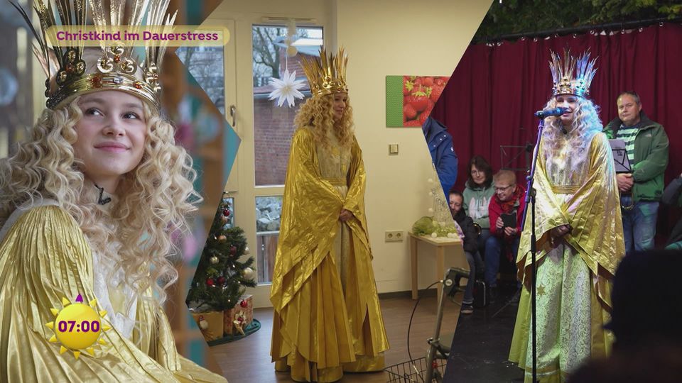 Christkind im Dauerstress