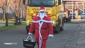 Weihnachtsüberraschung für Lkw-Fahrer