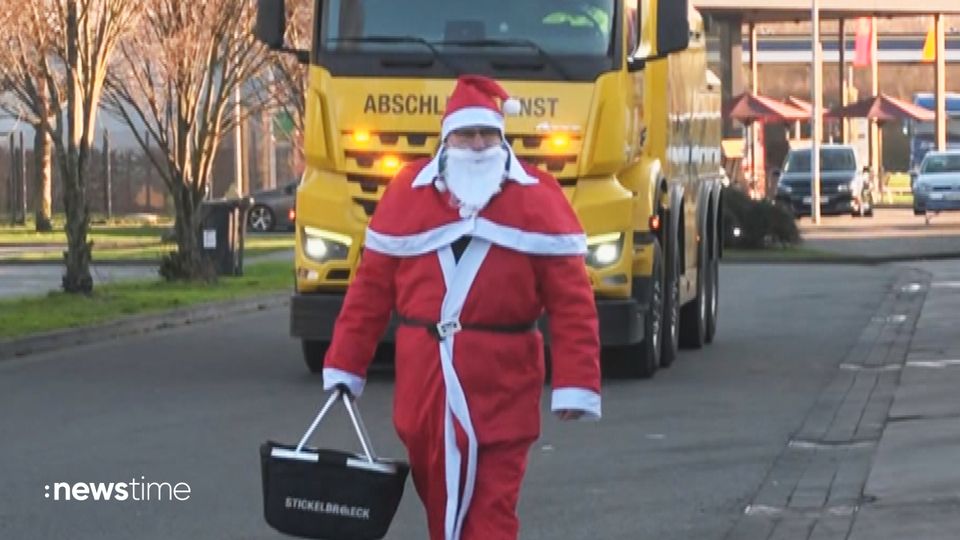 Weihnachtsüberraschung für Lkw-Fahrer