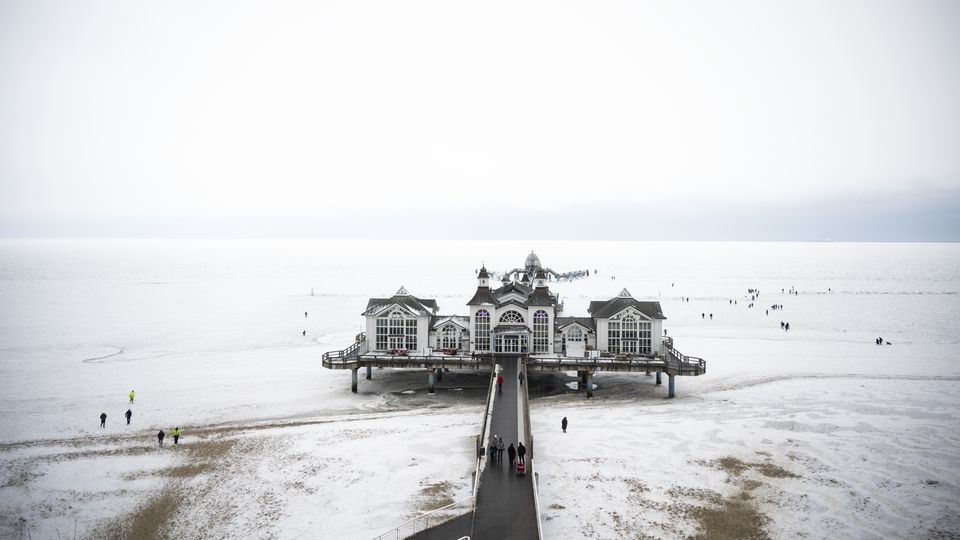 Eispanzer auf der Ostsee