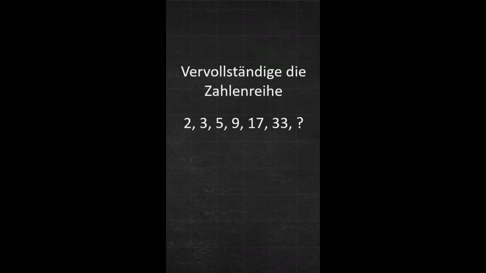 Welche Zahl kommt als Nächstes?