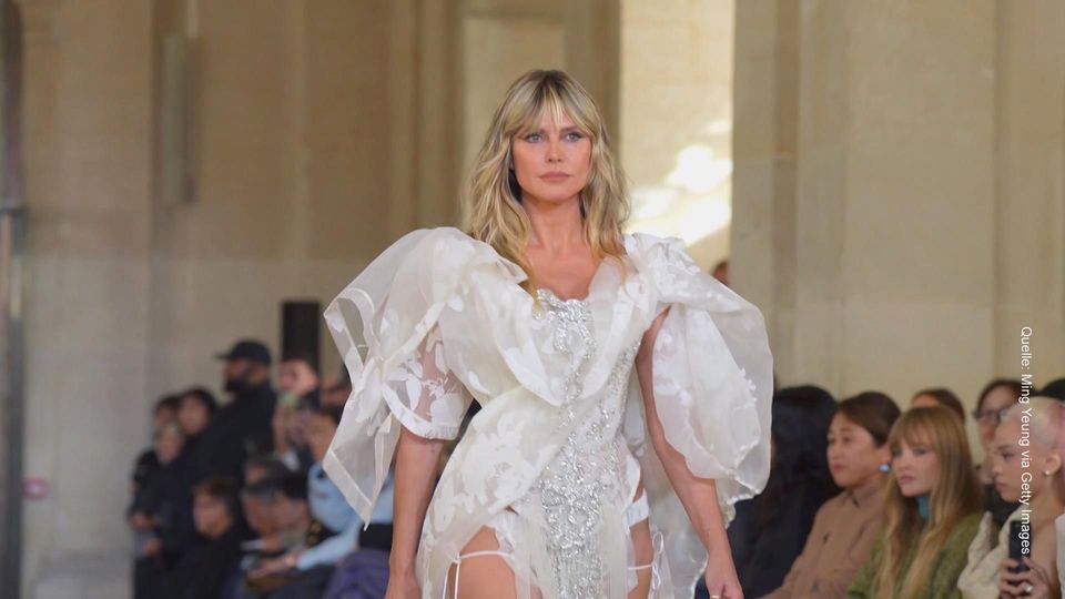 Paris Fashion Week: Heidi Klum als Vivienne Westwood-Braut