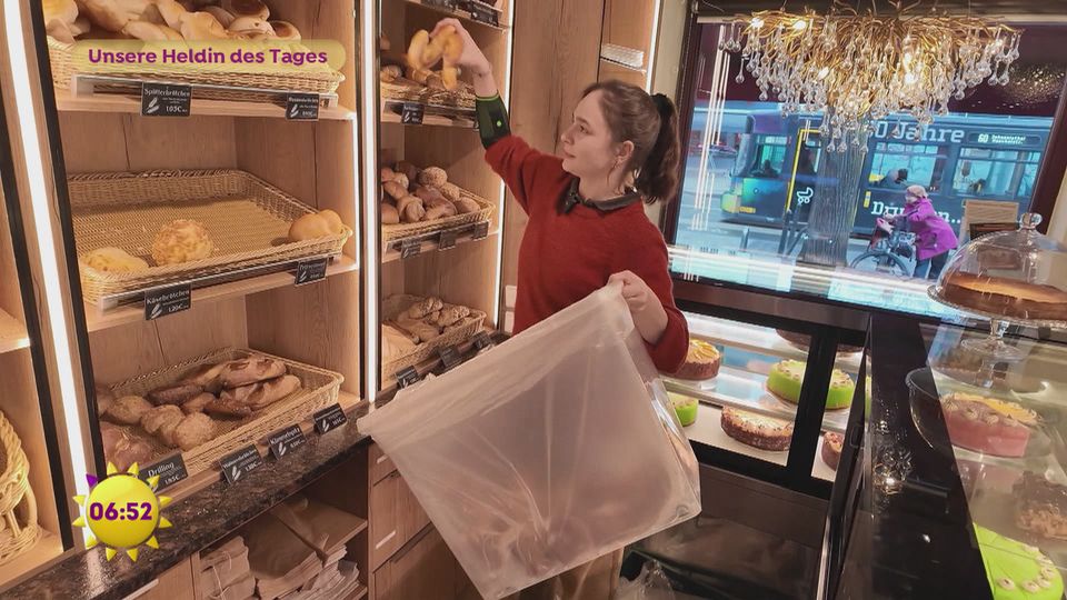 Unsere Heldin des Tages: Brötchen für Schulkinder