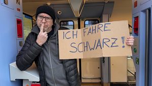 Pappschild statt Bahn-Ticket: Geht das klar?