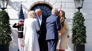 König Charles besucht Präsident Trump