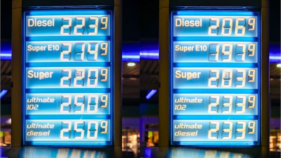 Vor Tankrabatt: Spritpreise auf Rekordhoch
