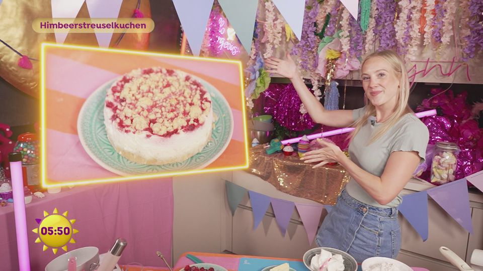 Leckerer Himbeerstreuselkuchen